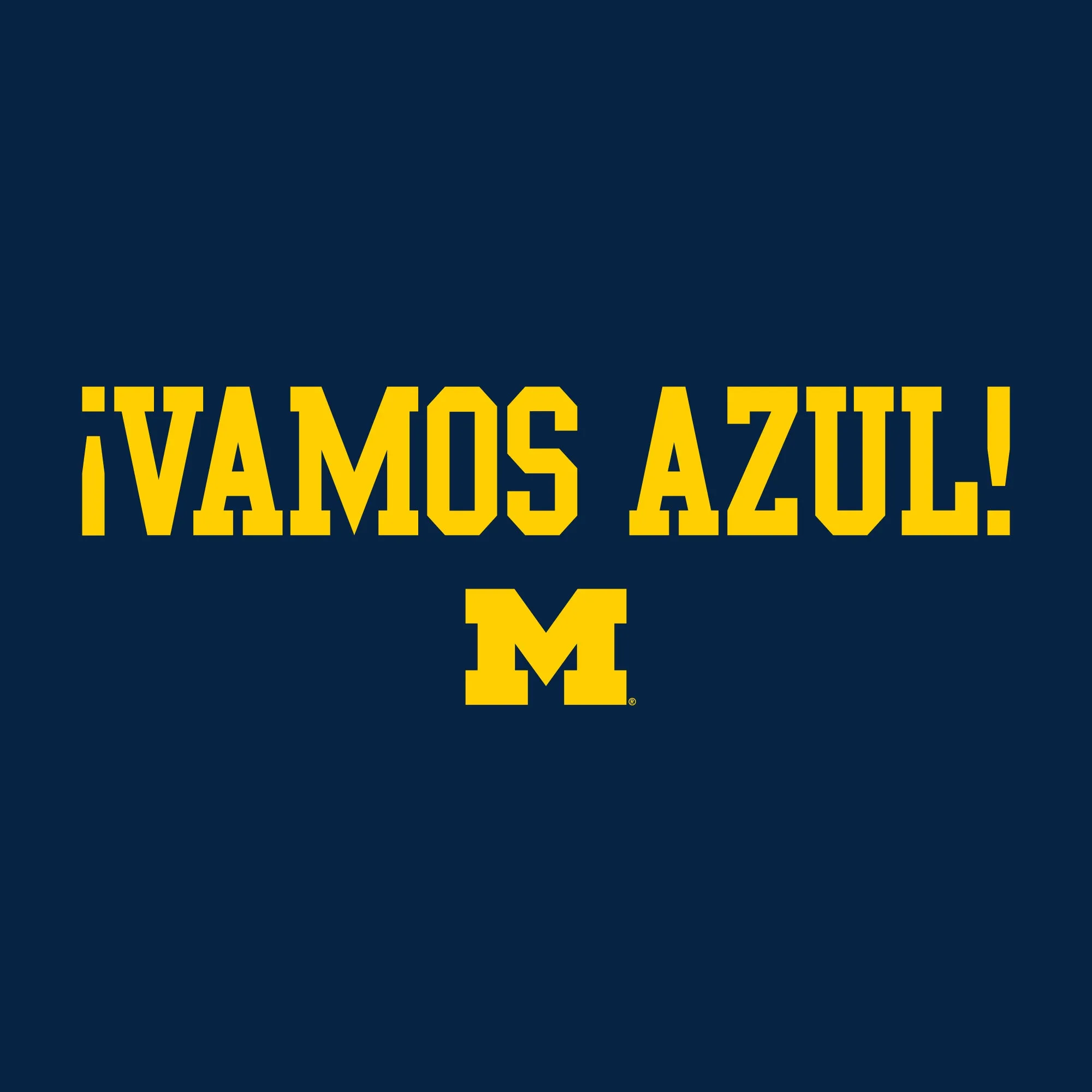 Michigan Vamos Azul Long Sleeve - Navy