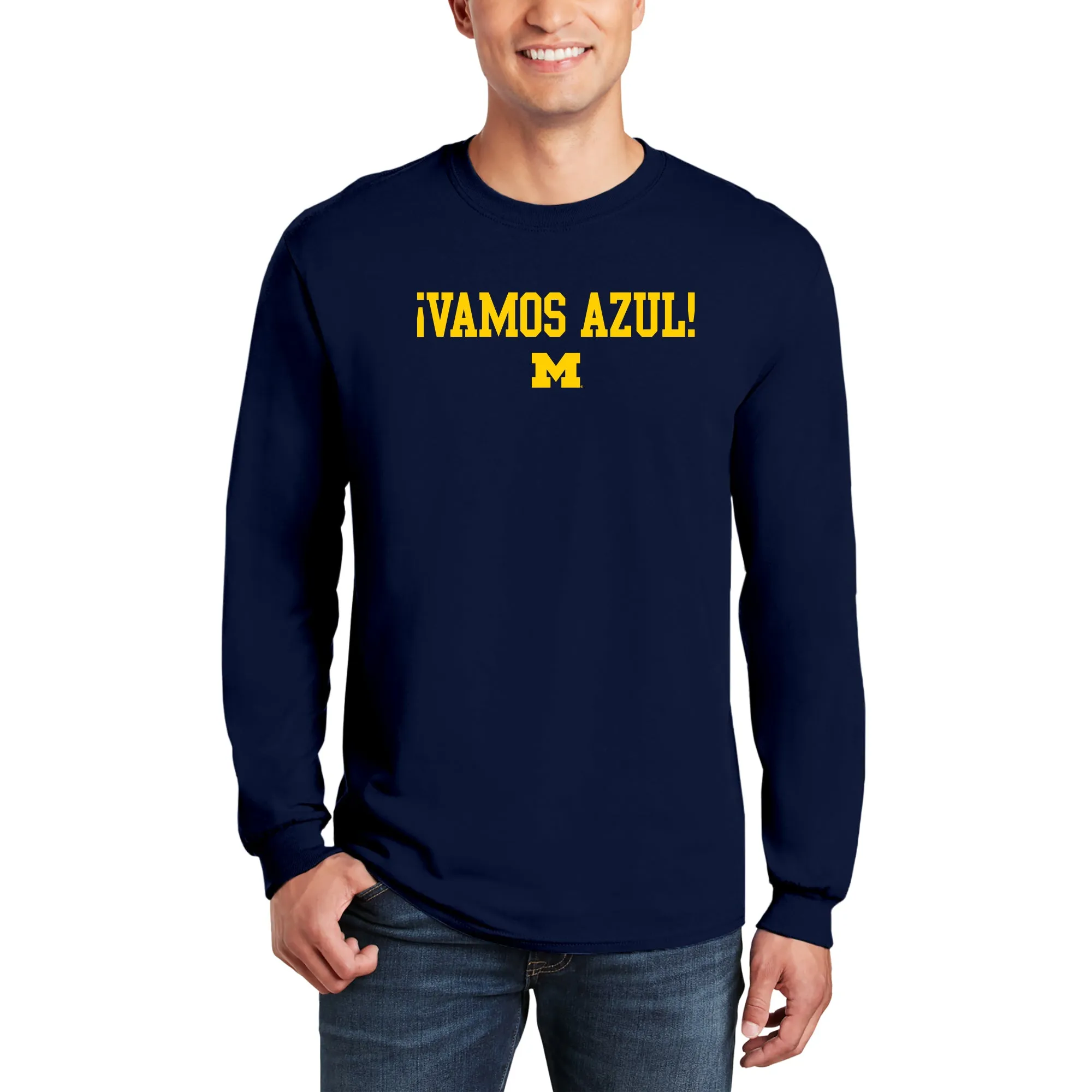 Michigan Vamos Azul Long Sleeve - Navy