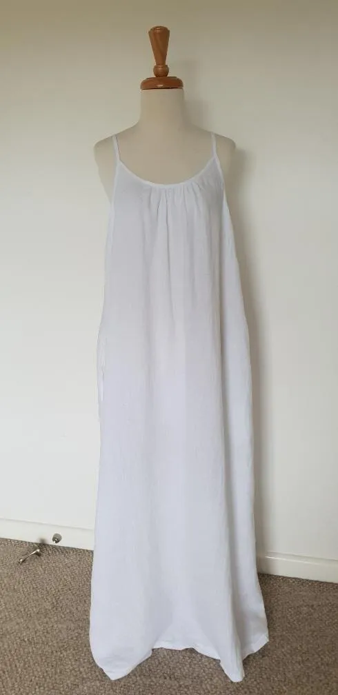 Montaigne Overall Style Maxi Dress w Pockets