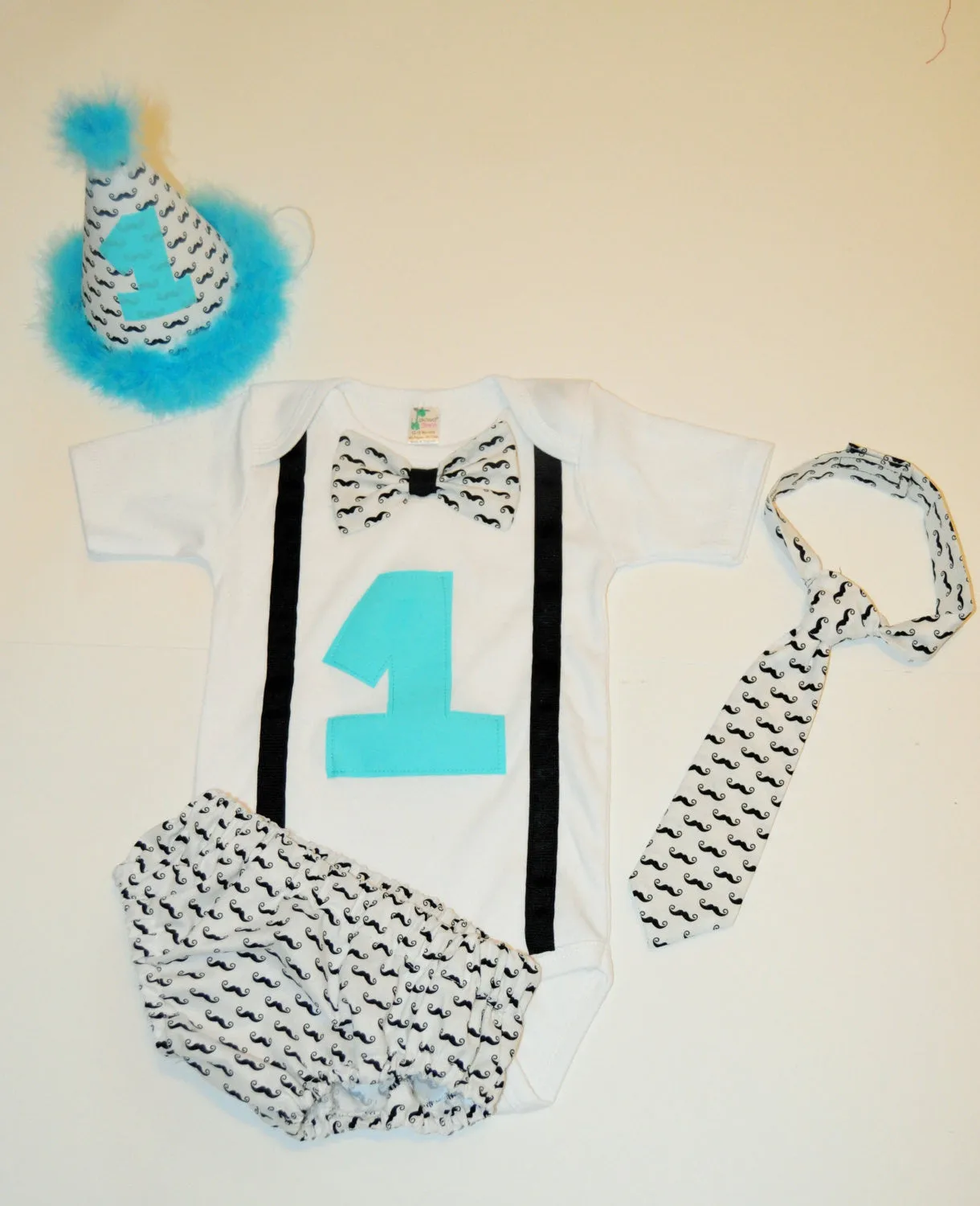 mustache cake smash, black and white mustache, teal accents, boy cake smash set, mustache smash cake set, mustache birthday shirt