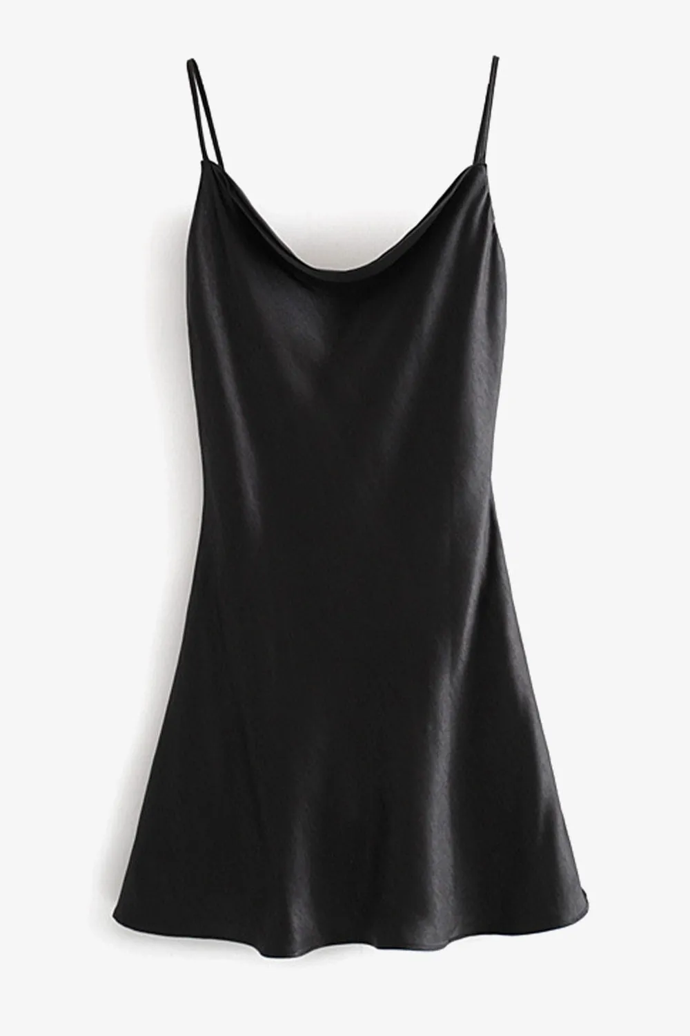 Open Back Cowl Neck Slip Dress