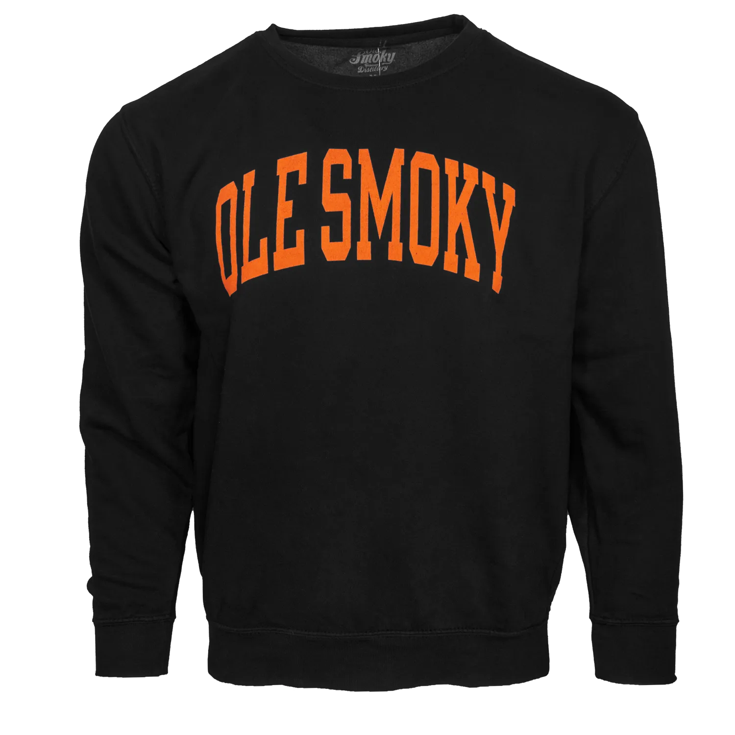 ORANGE PRINT ARCH TEXT CREWNECK