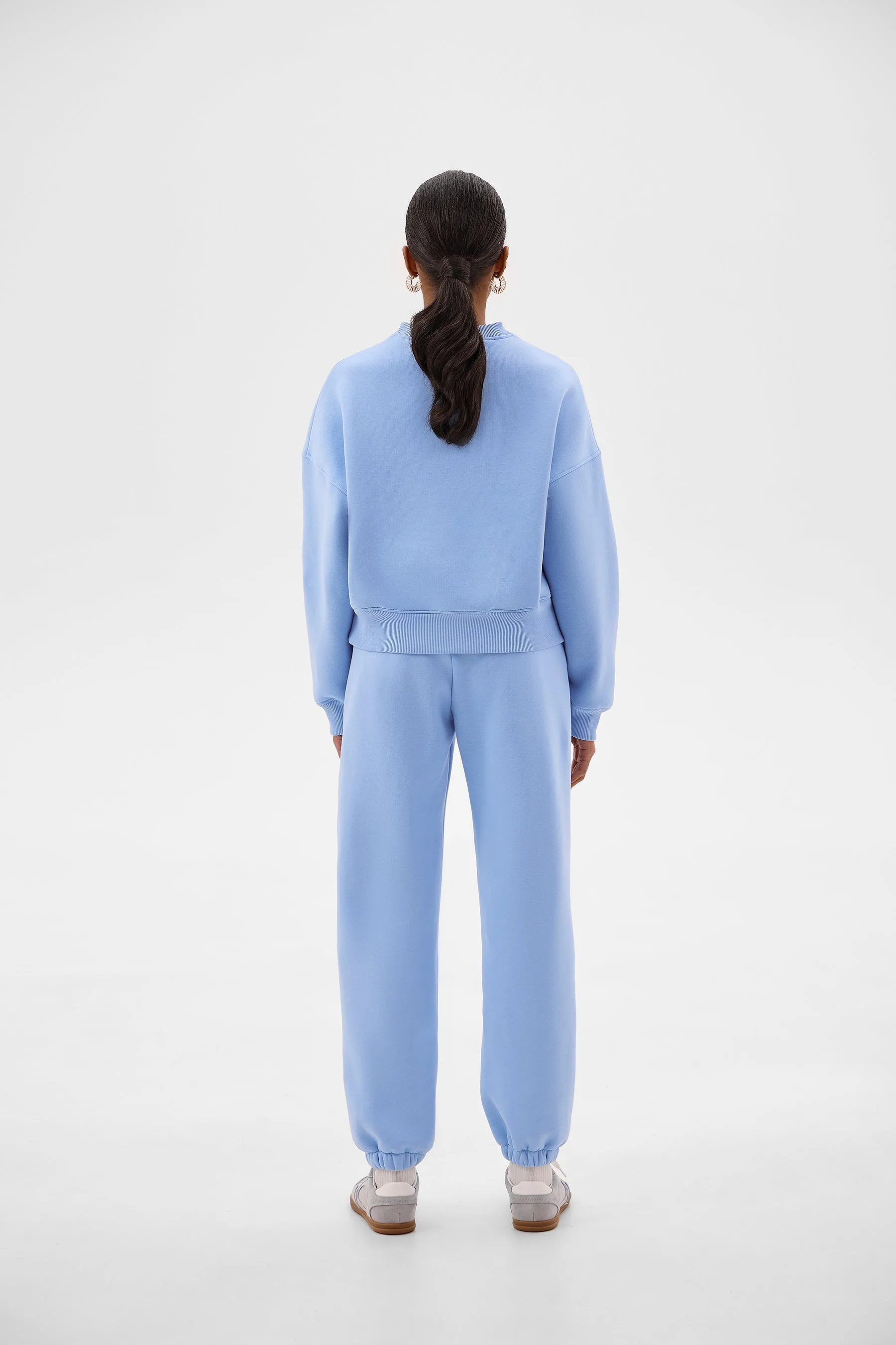 OVERSIZE BLUE CASUAL JOGGERS
