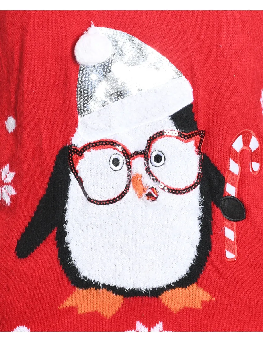 Penquin Christmas Jumper - L