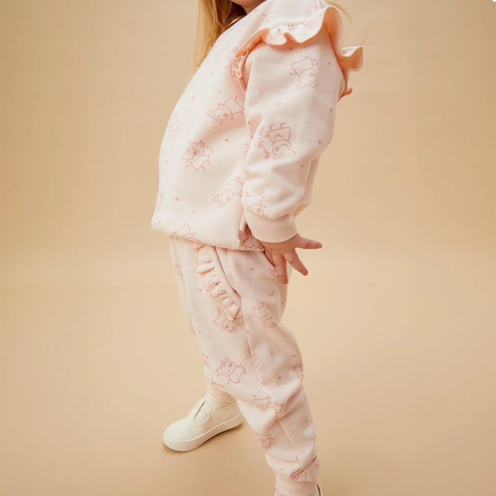 Peppa Pig Frilled Sweater & Joggers Outfit