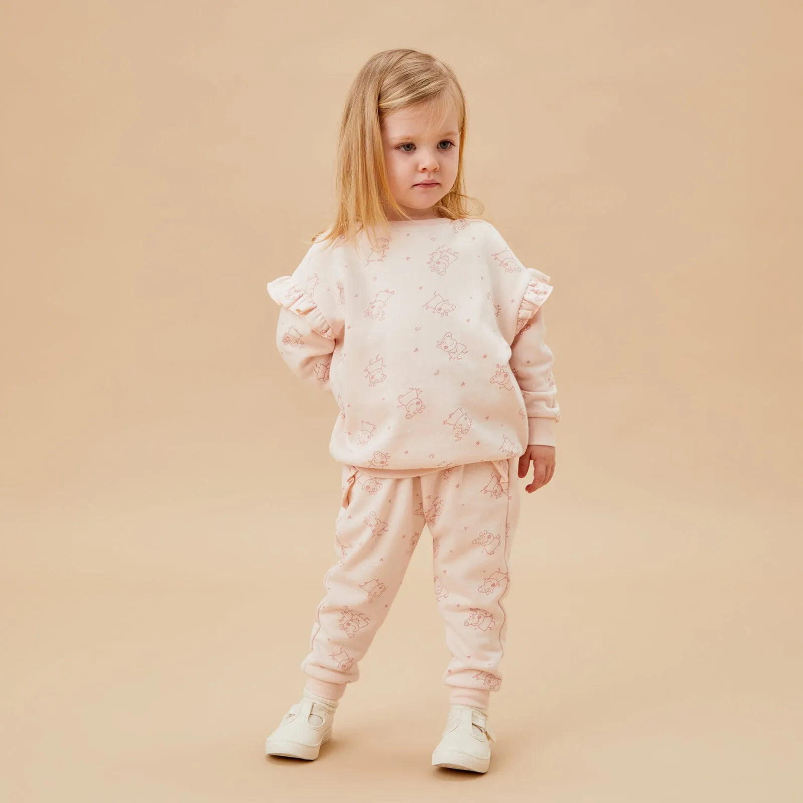 Peppa Pig Frilled Sweater & Joggers Outfit