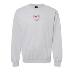 Phi Tau Alumni Embroidered Greek letter Crewneck