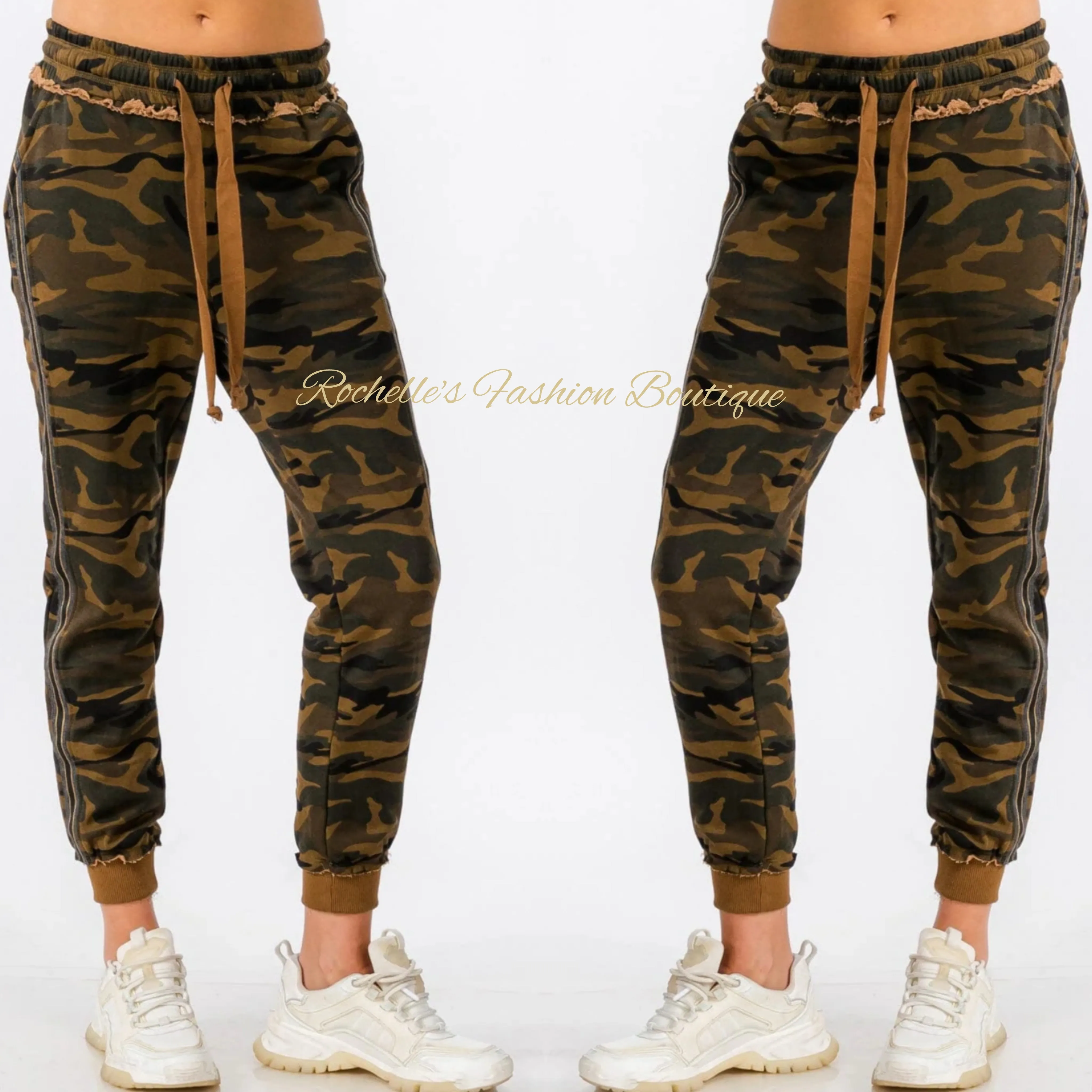 Plum Camo Joggers  Pants