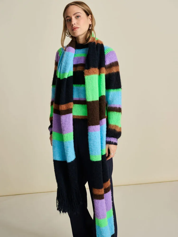 Pom Jumper Brushed Stripes