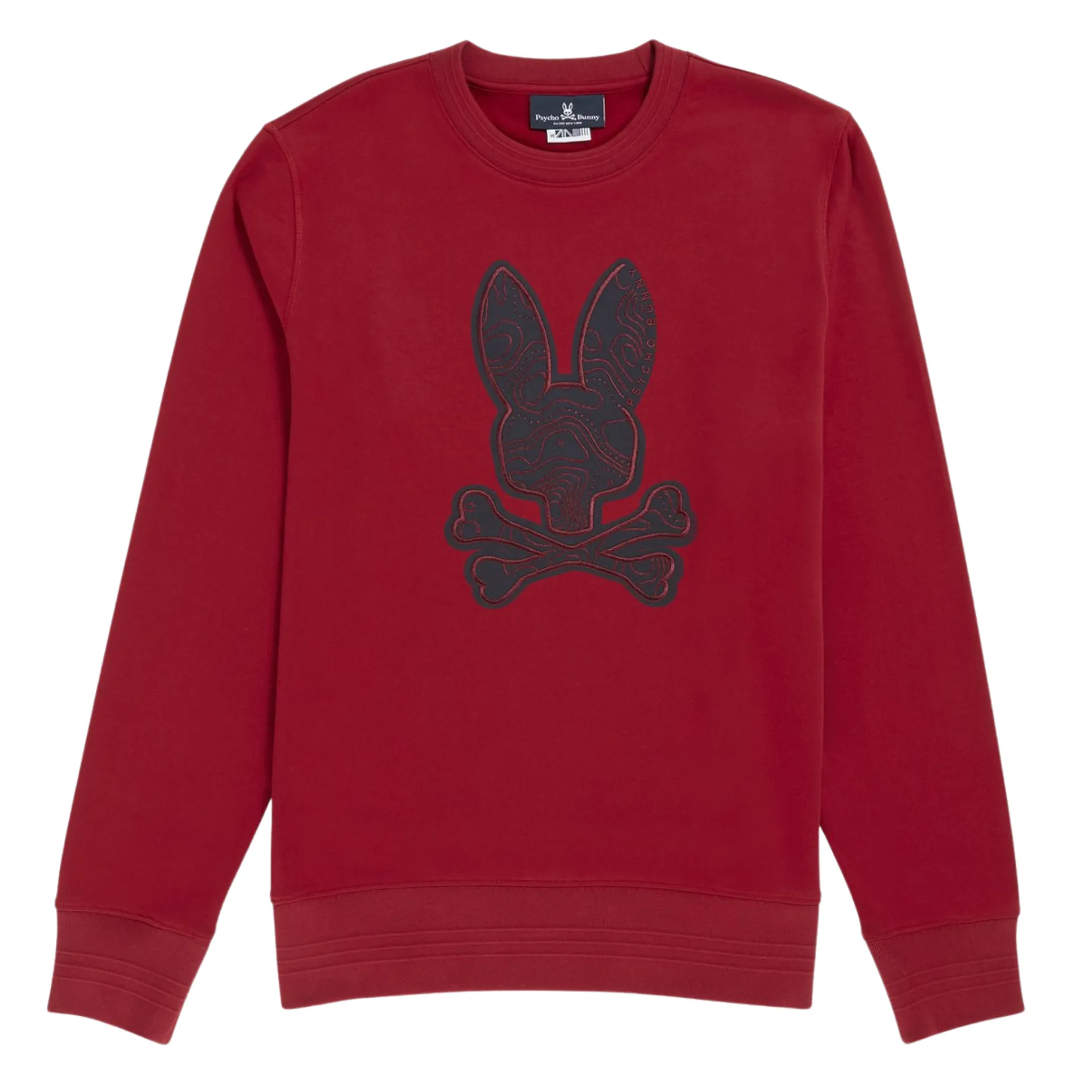 Psycho Bunny Dixon Logo Sweatshirt (Mulled Wine)