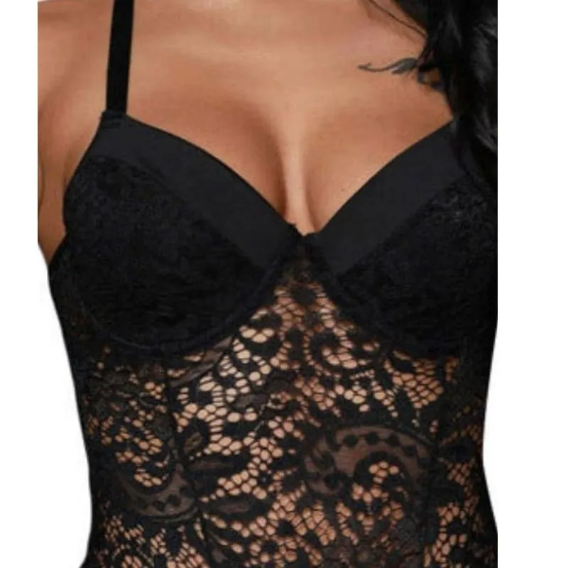 Push-Up Bodysuit Lace Lingerie