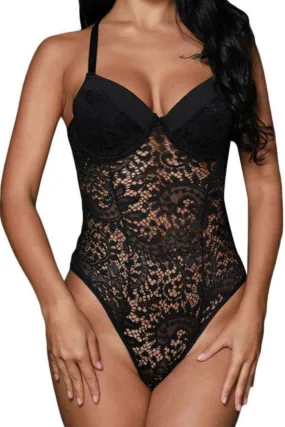 Push-Up Bodysuit Lace Lingerie