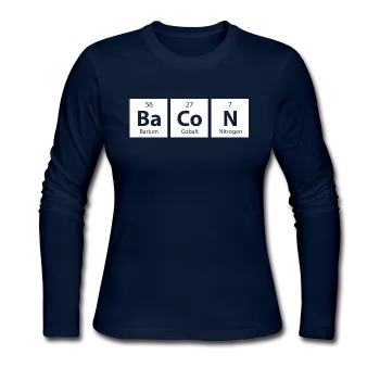 "BaCoN" - Women's Long Sleeve T-Shirt