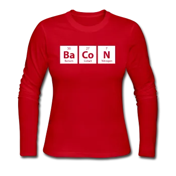 "BaCoN" - Women's Long Sleeve T-Shirt