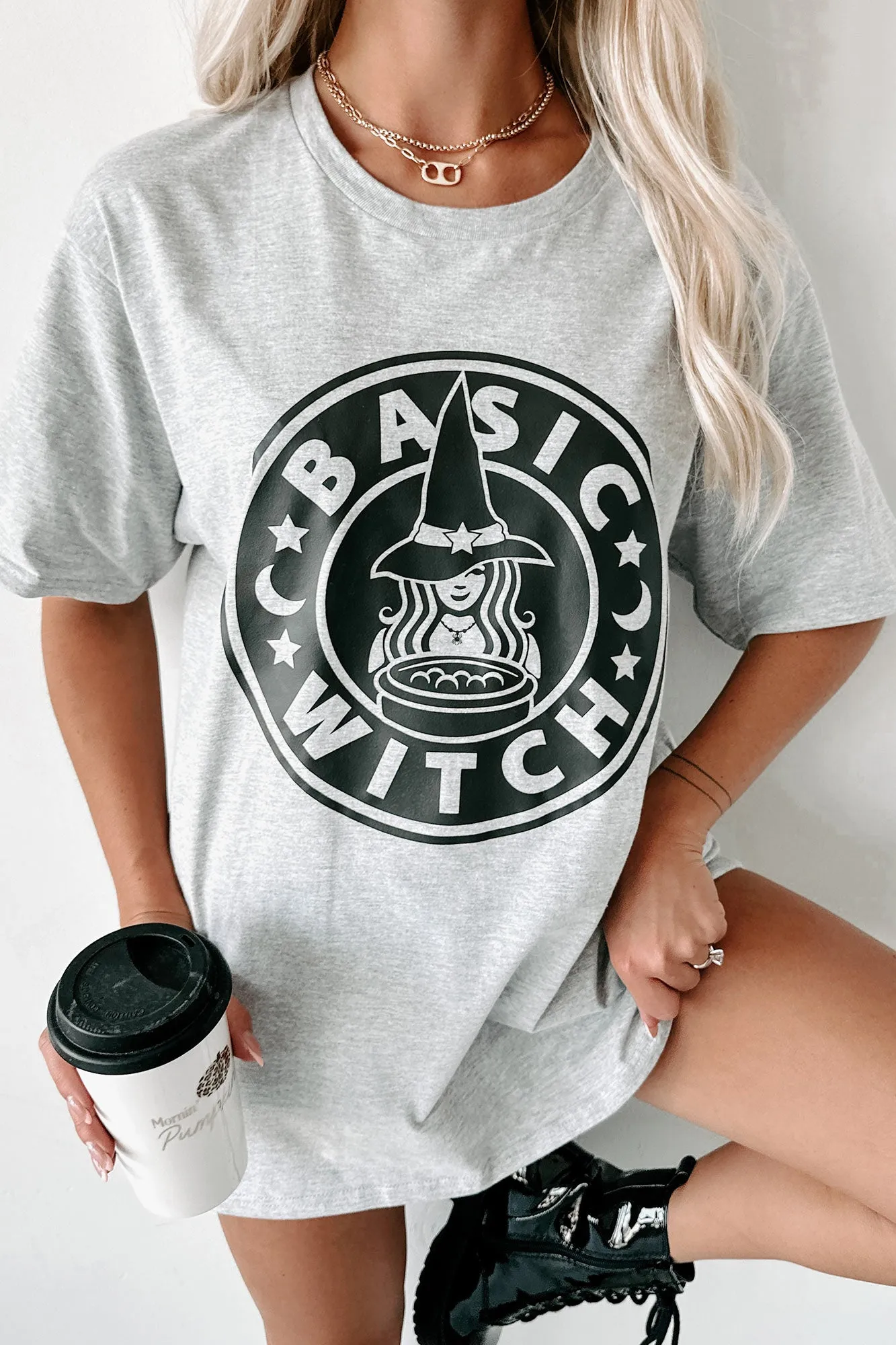 "Better Than Your Basic Witch" Graphic Multiple Shirt Options (Ash) - Print On Demand