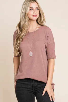 Ribbed Casual Top