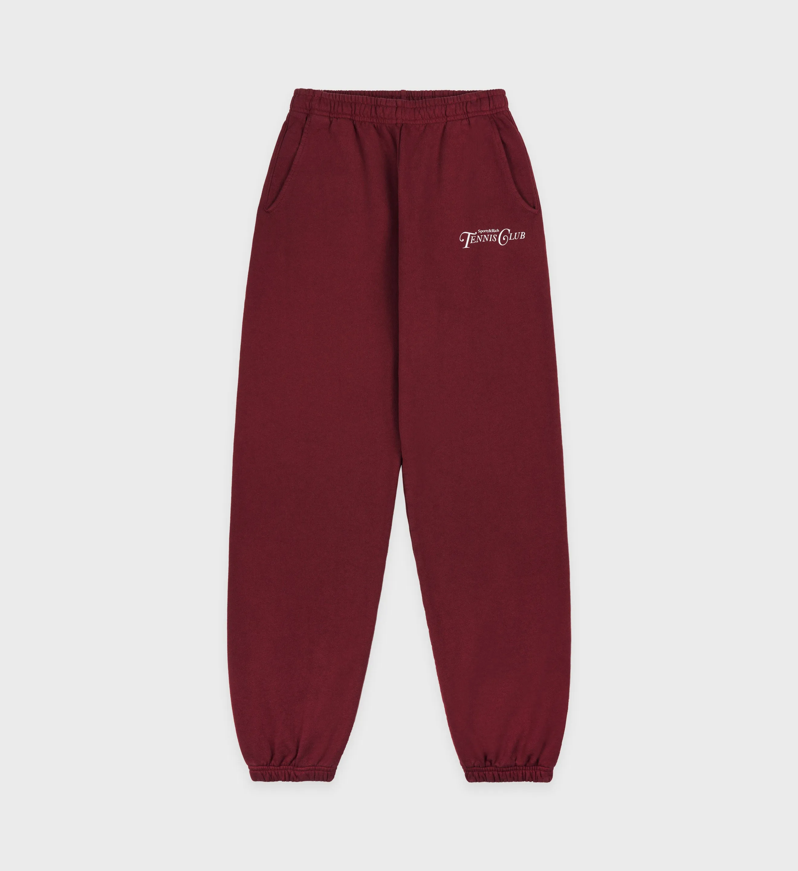 Rizzoli Tennis Sweatpant - Merlot/White