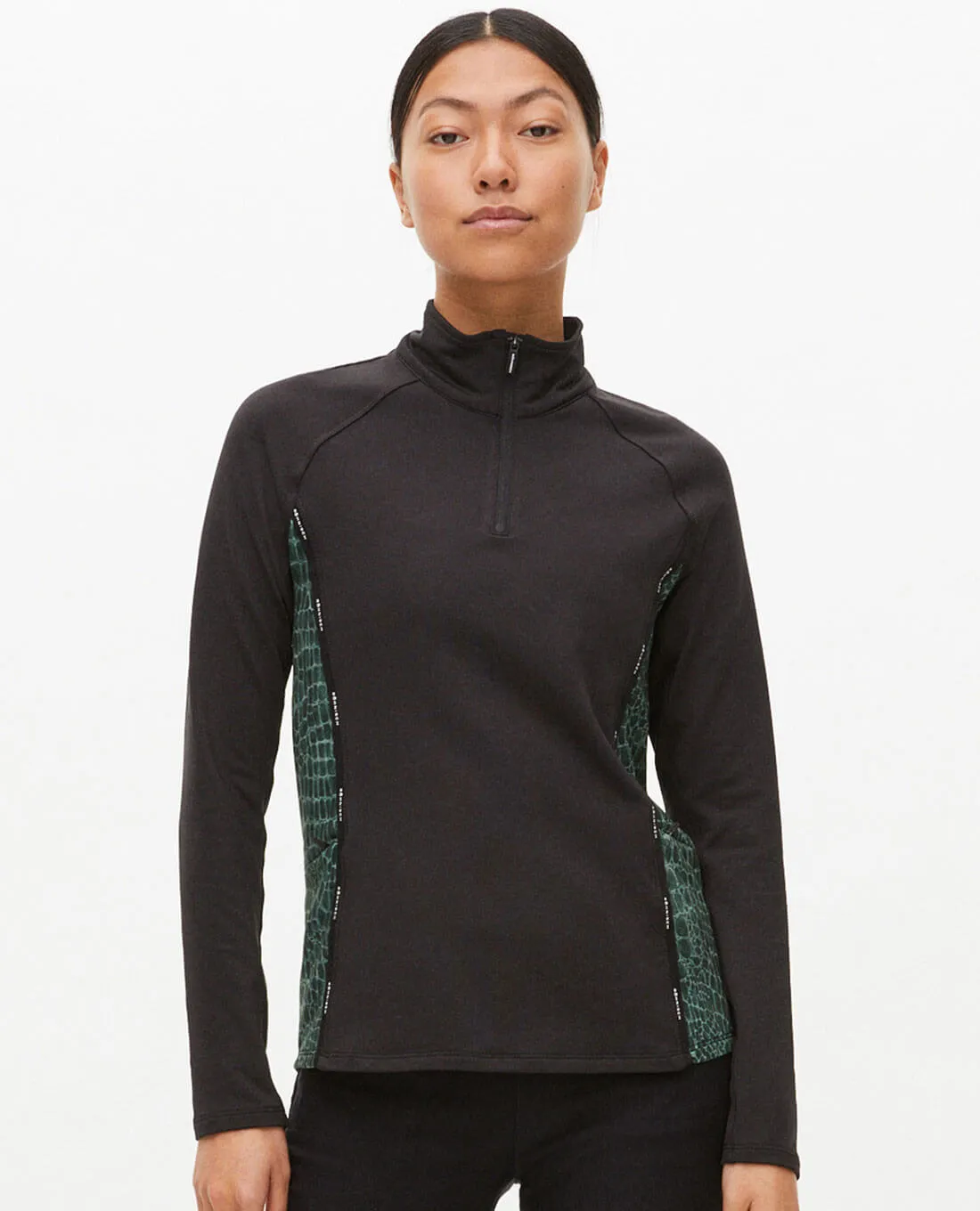 ROHNISCH Jane Thermo Half Zip Green Crocco