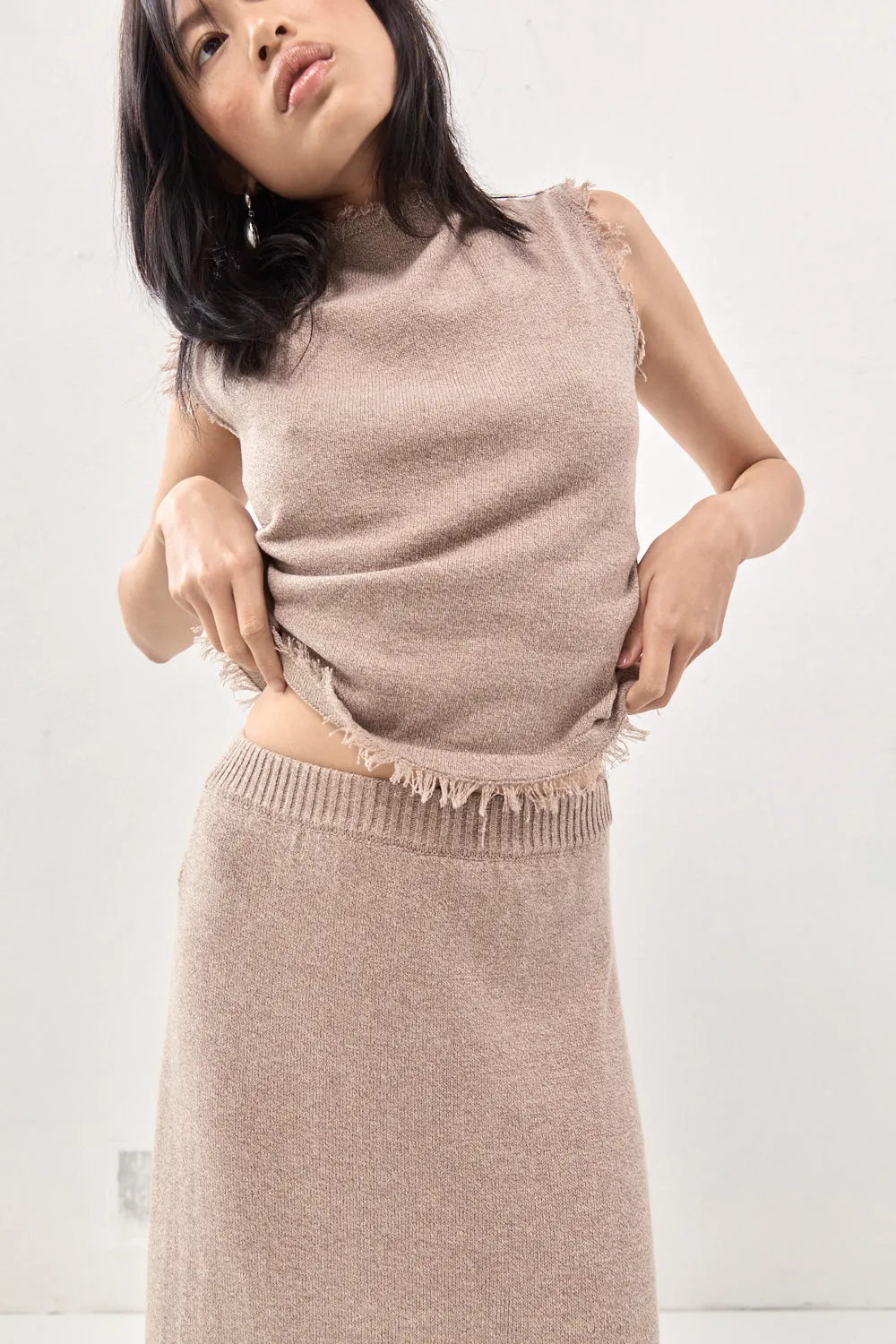 Rowe Knit Top Mocha