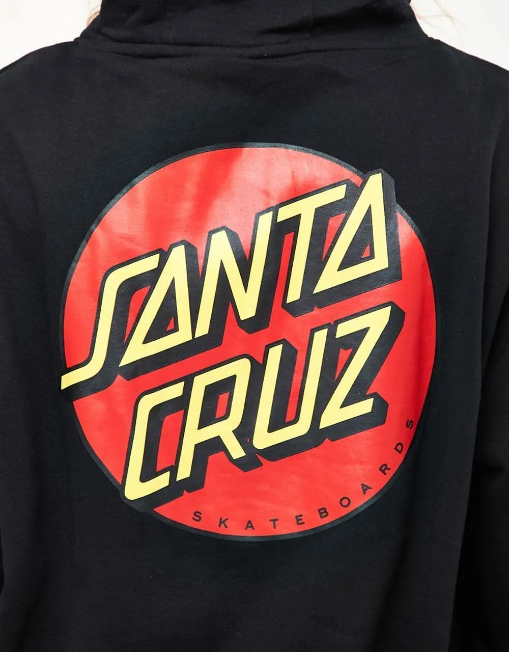 Santa Cruz Classic Dot Chest Pullover Hoodie - Black