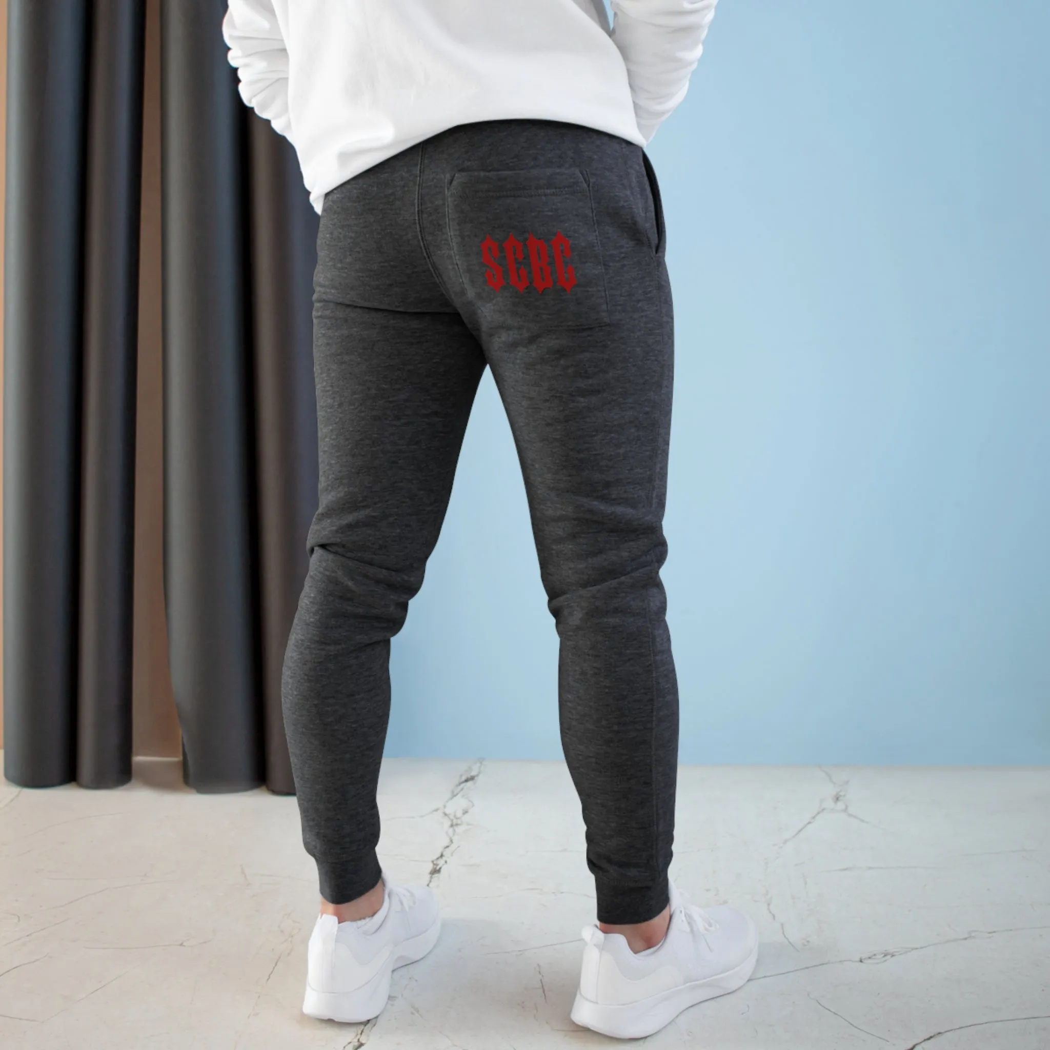 SCBC Unisex "Branded" Fleece Joggers. Joggers, Grey Sweatpants, Casual Wear, Streetwear, Sports Wear, Unisex, Sweatpants, Brand Name.