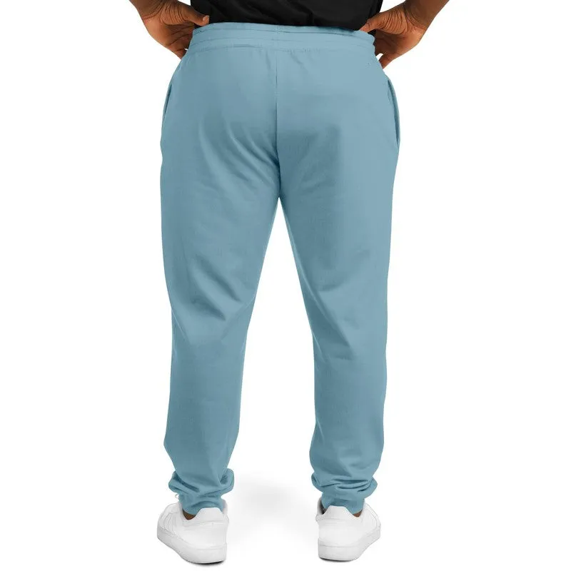 Shaded Pale Pastel Cyan Gray Joggers | Unisex | with PLUS sizes | C30M0Y0K30