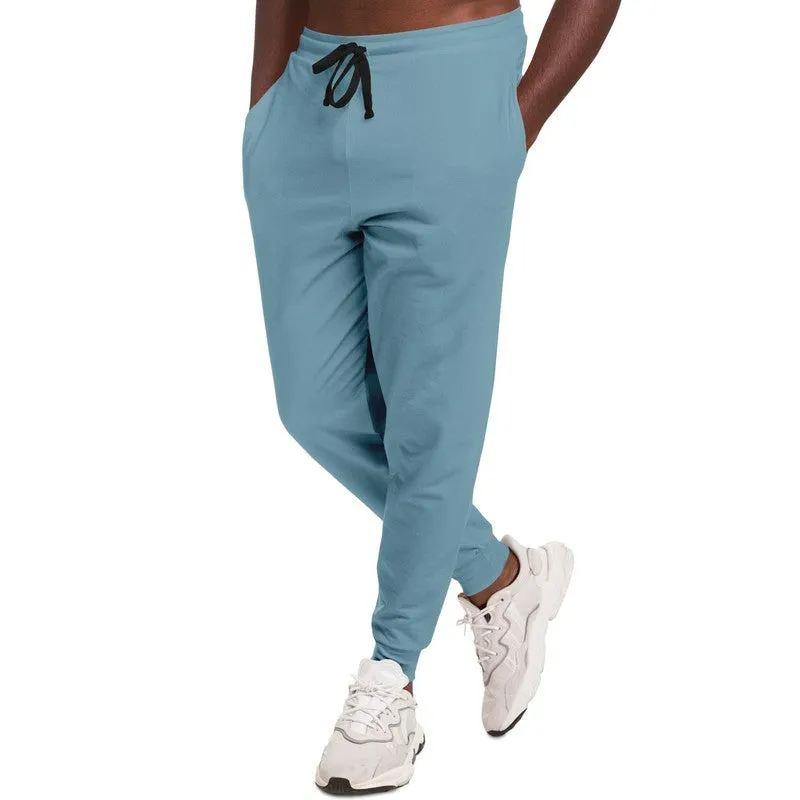 Shaded Pale Pastel Cyan Gray Joggers | Unisex | with PLUS sizes | C30M0Y0K30