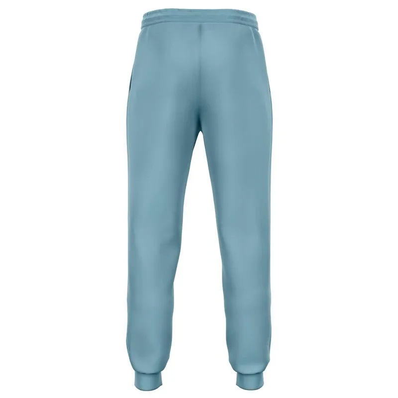 Shaded Pale Pastel Cyan Gray Joggers | Unisex | with PLUS sizes | C30M0Y0K30