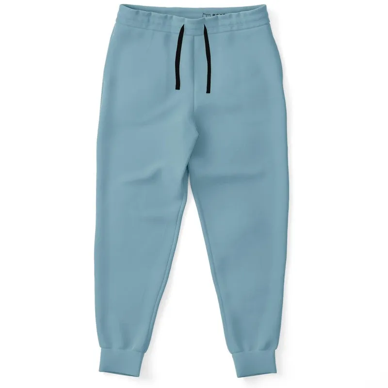 Shaded Pale Pastel Cyan Gray Joggers | Unisex | with PLUS sizes | C30M0Y0K30