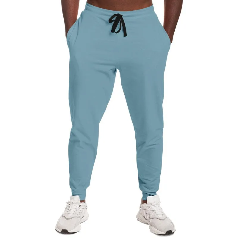 Shaded Pale Pastel Cyan Gray Joggers | Unisex | with PLUS sizes | C30M0Y0K30