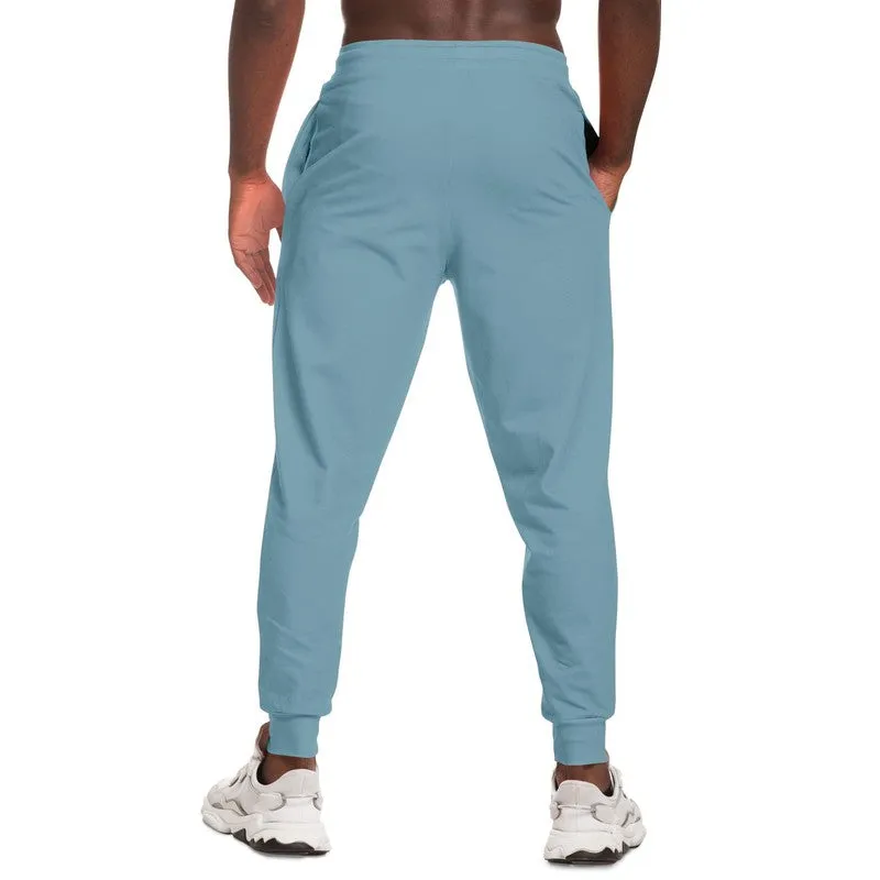 Shaded Pale Pastel Cyan Gray Joggers | Unisex | with PLUS sizes | C30M0Y0K30