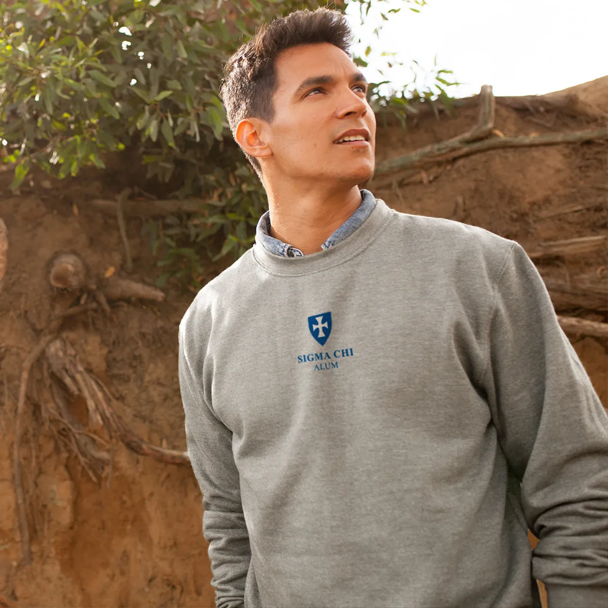 Sigma Chi Alumni Embroidered Symbol Crewneck