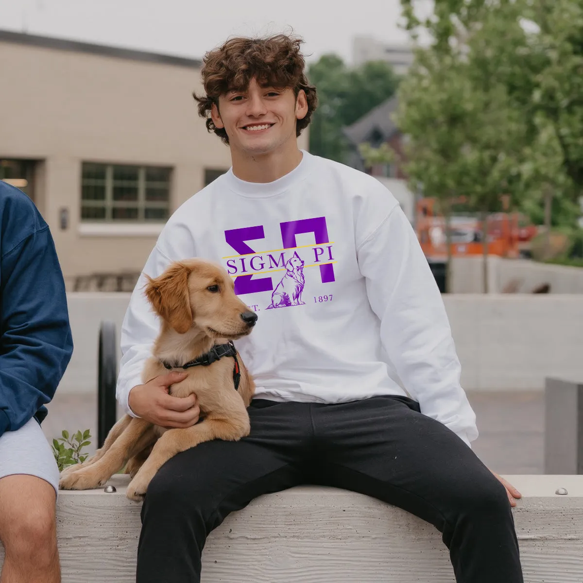 Sigma Pi Golden Letters Crewneck