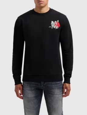 Single Rose Sweater | Black