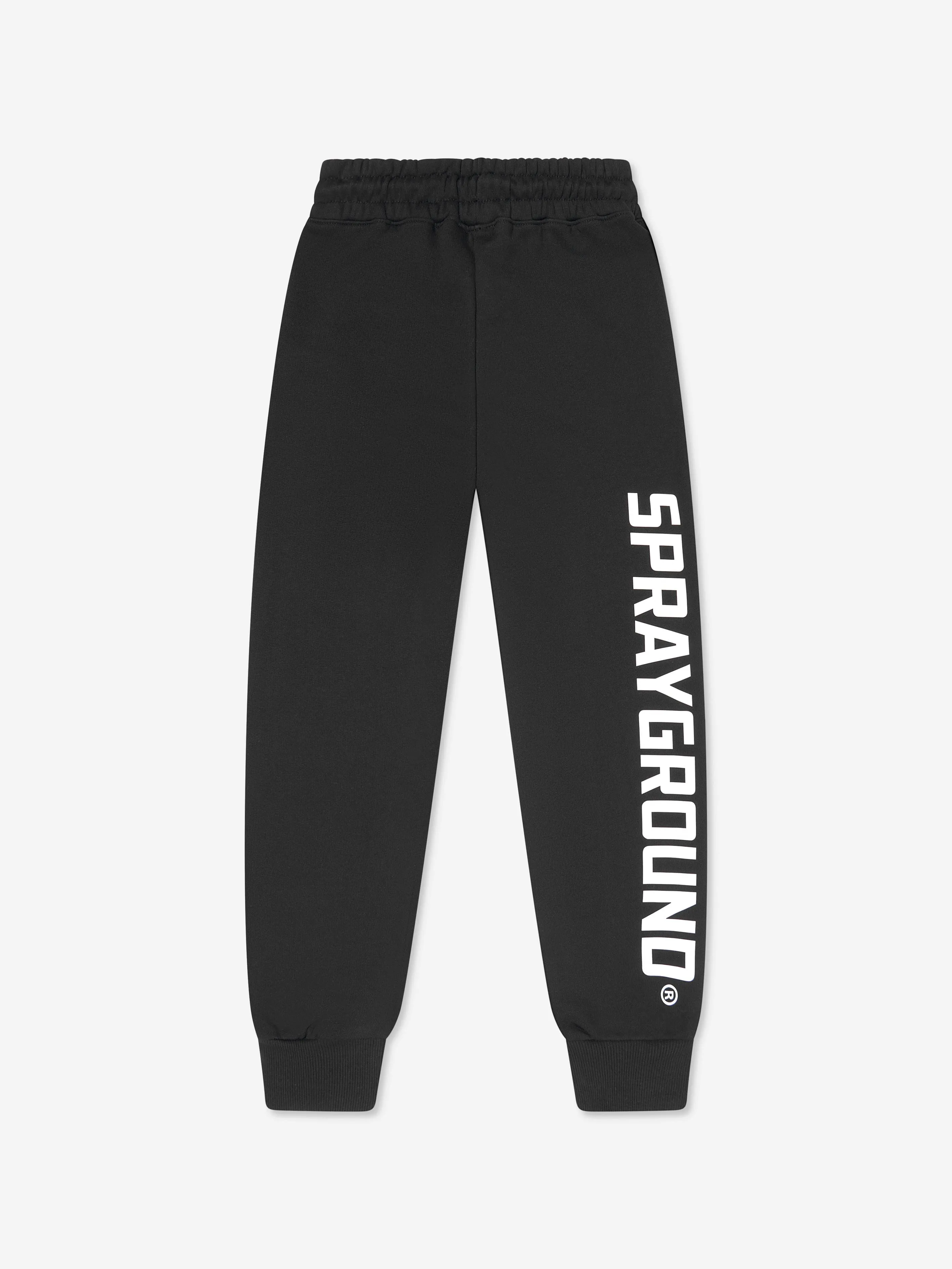 Sprayground Boys Basic Logo Joggers in Black