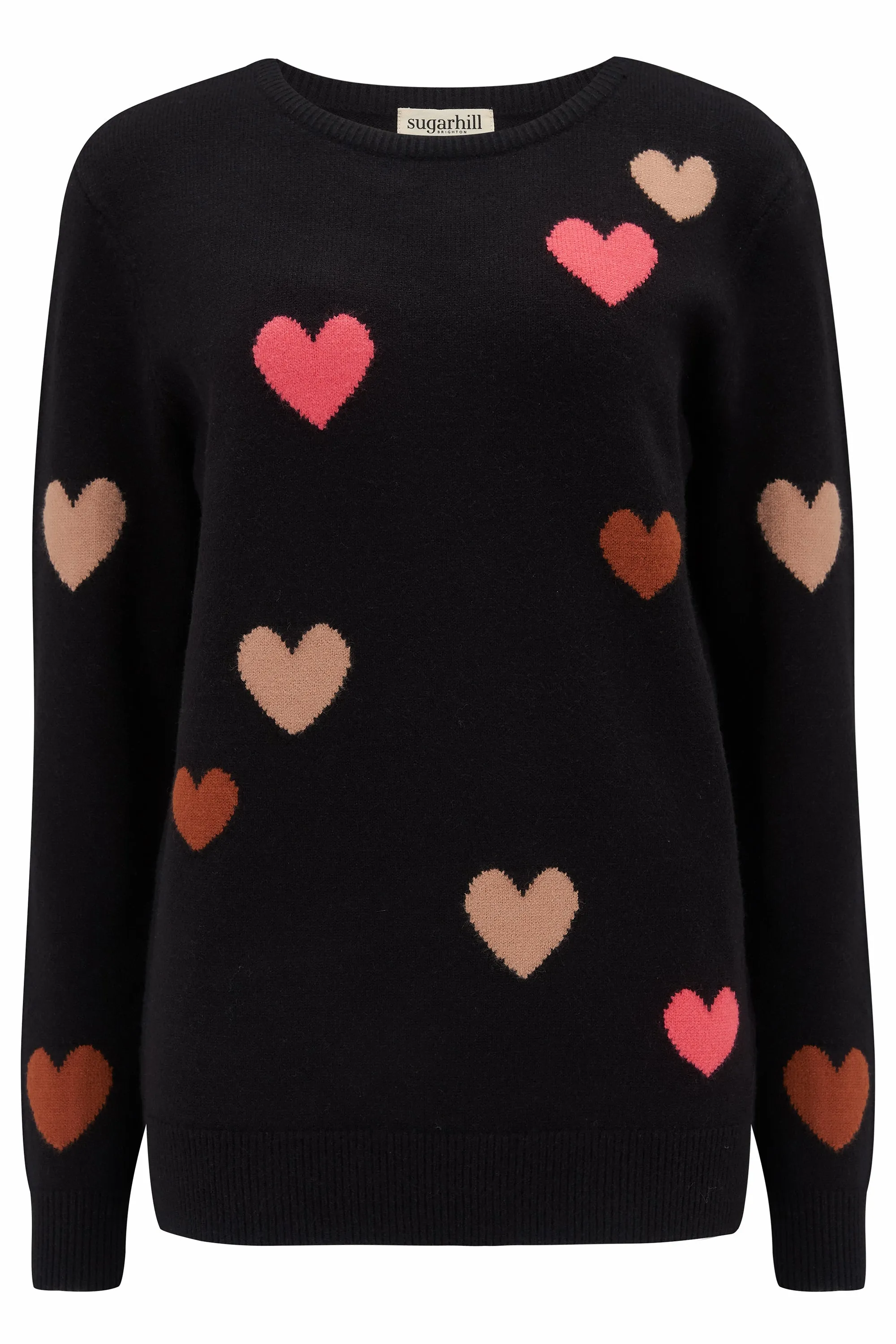 Stacey Jumper - Black, Scattered Hearts