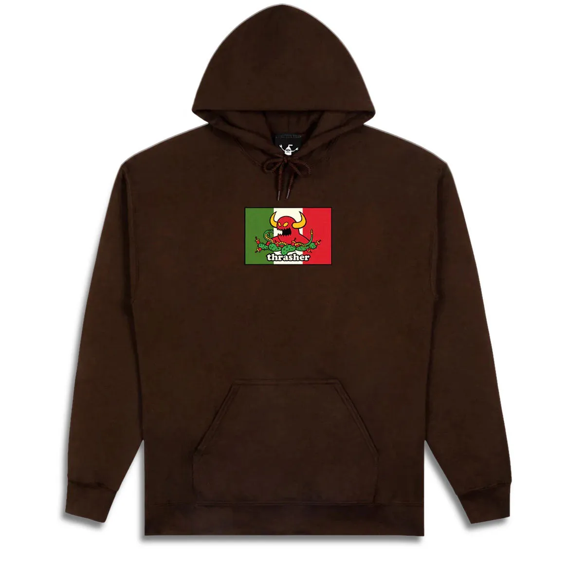 Thrasher x Toy Machine Hecho Hoodie - Dark Chocolate