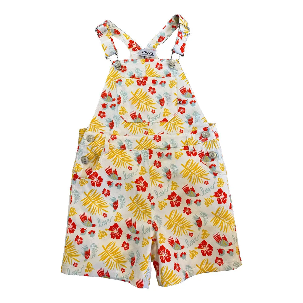 Vauva SS23 Safari - Girls Floral Print Cotton Overall