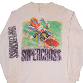 VINTAGE AMA MOTOCROSS USA SUPERCROSS 1991 LONG SLEEVE TEE SHIRT SIZE XL