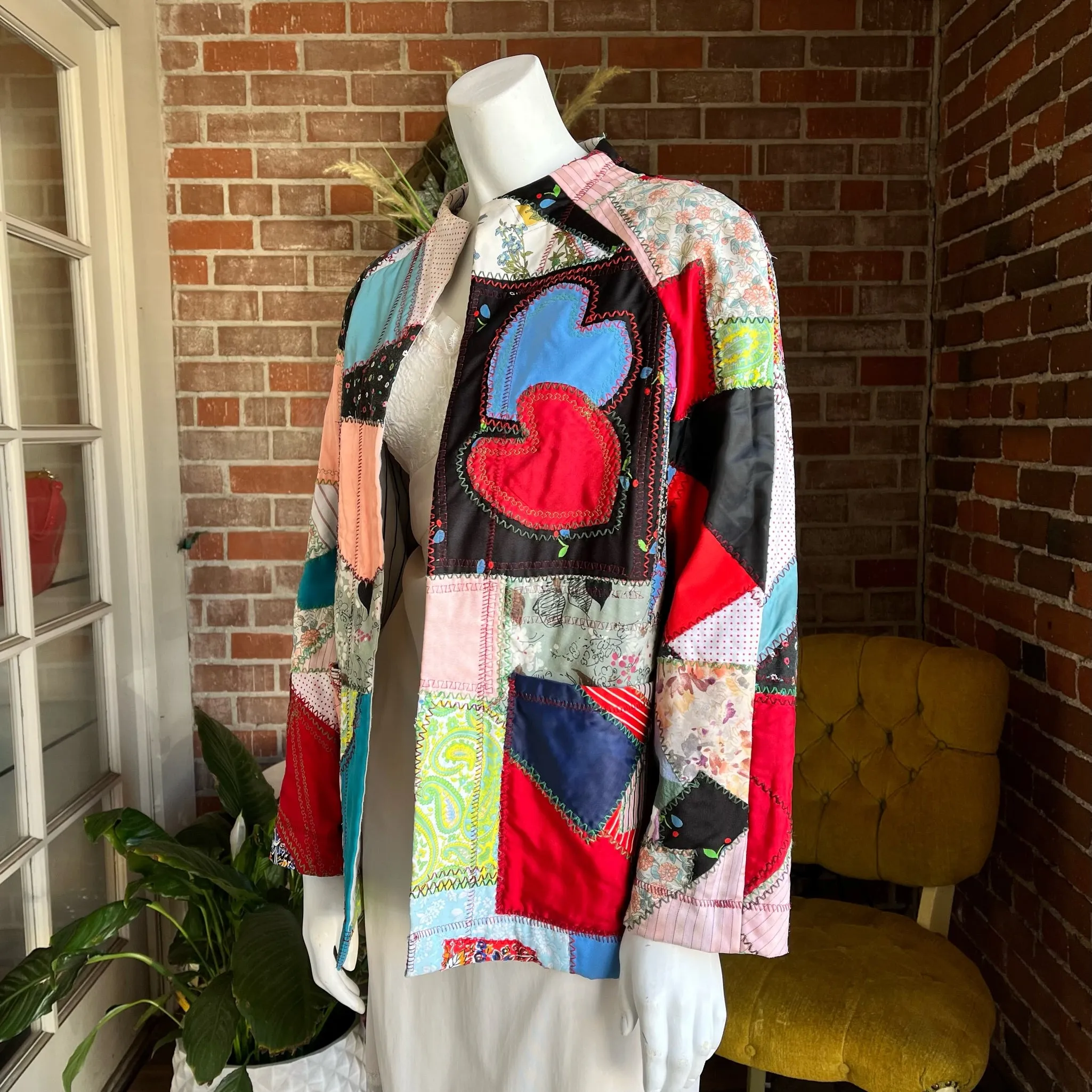 Vintage Patchwork Heart Jacket