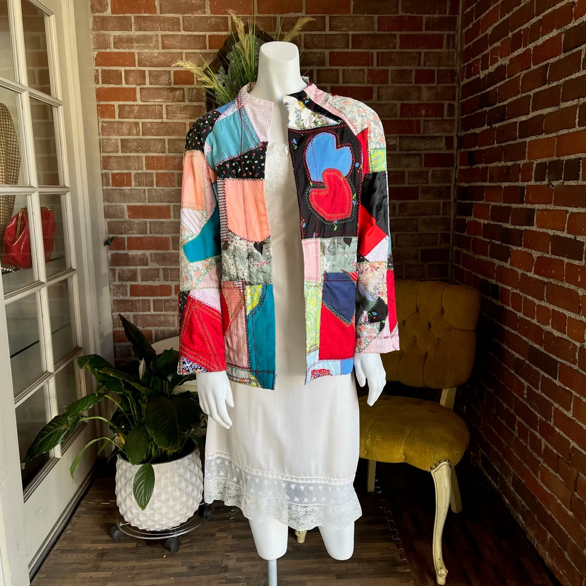 Vintage Patchwork Heart Jacket