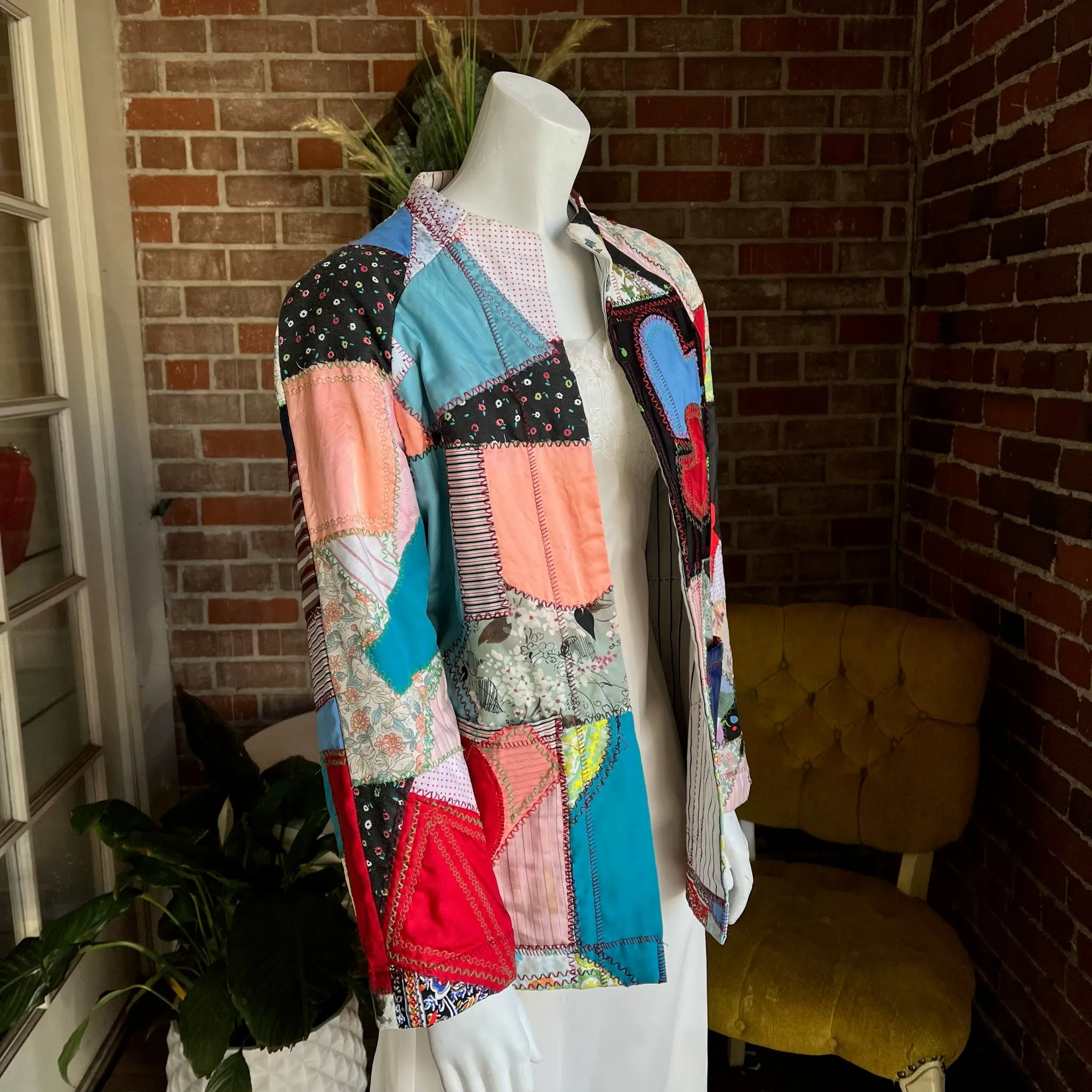 Vintage Patchwork Heart Jacket