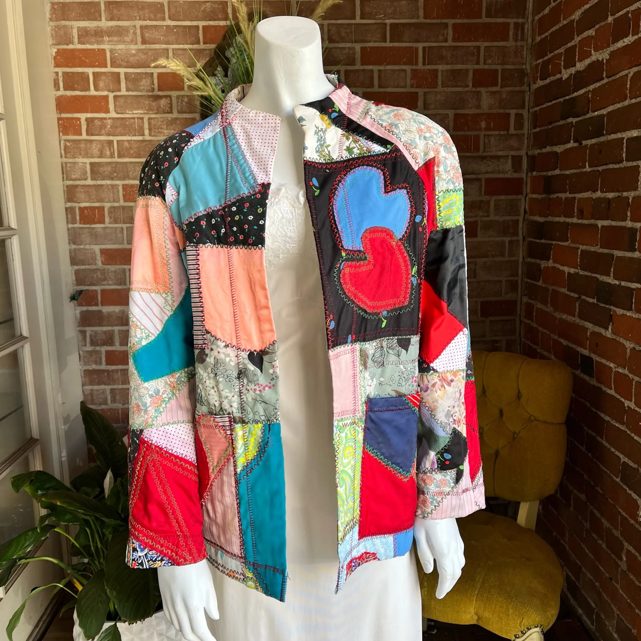 Vintage Patchwork Heart Jacket