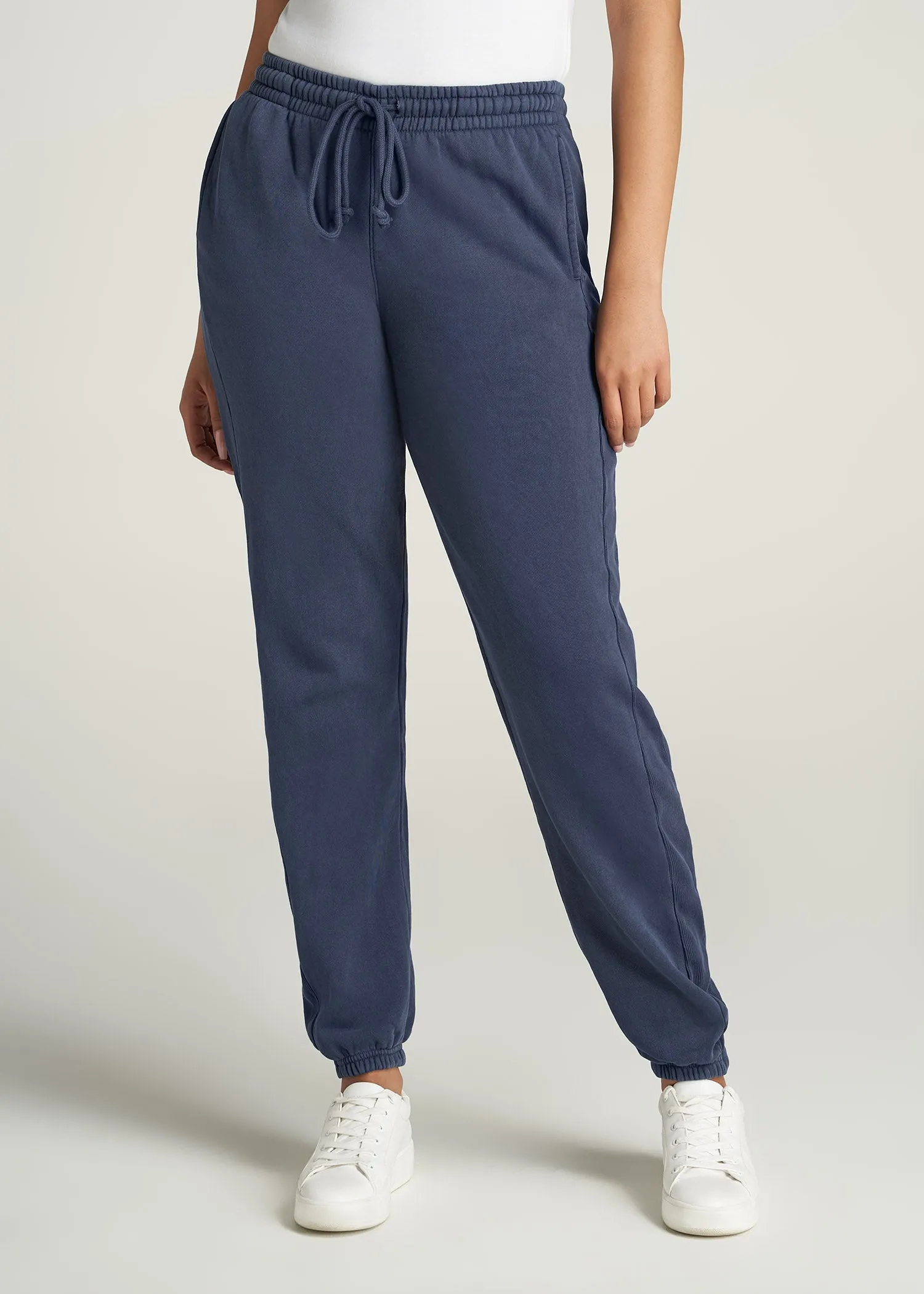 Wearever Fleece Regular Fit Women's Tall Sweatpants in Navy