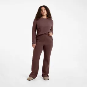 Wide Leg Sweatpant | Coffee