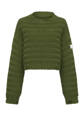 Wool Crewneck Jumper (Khaki)