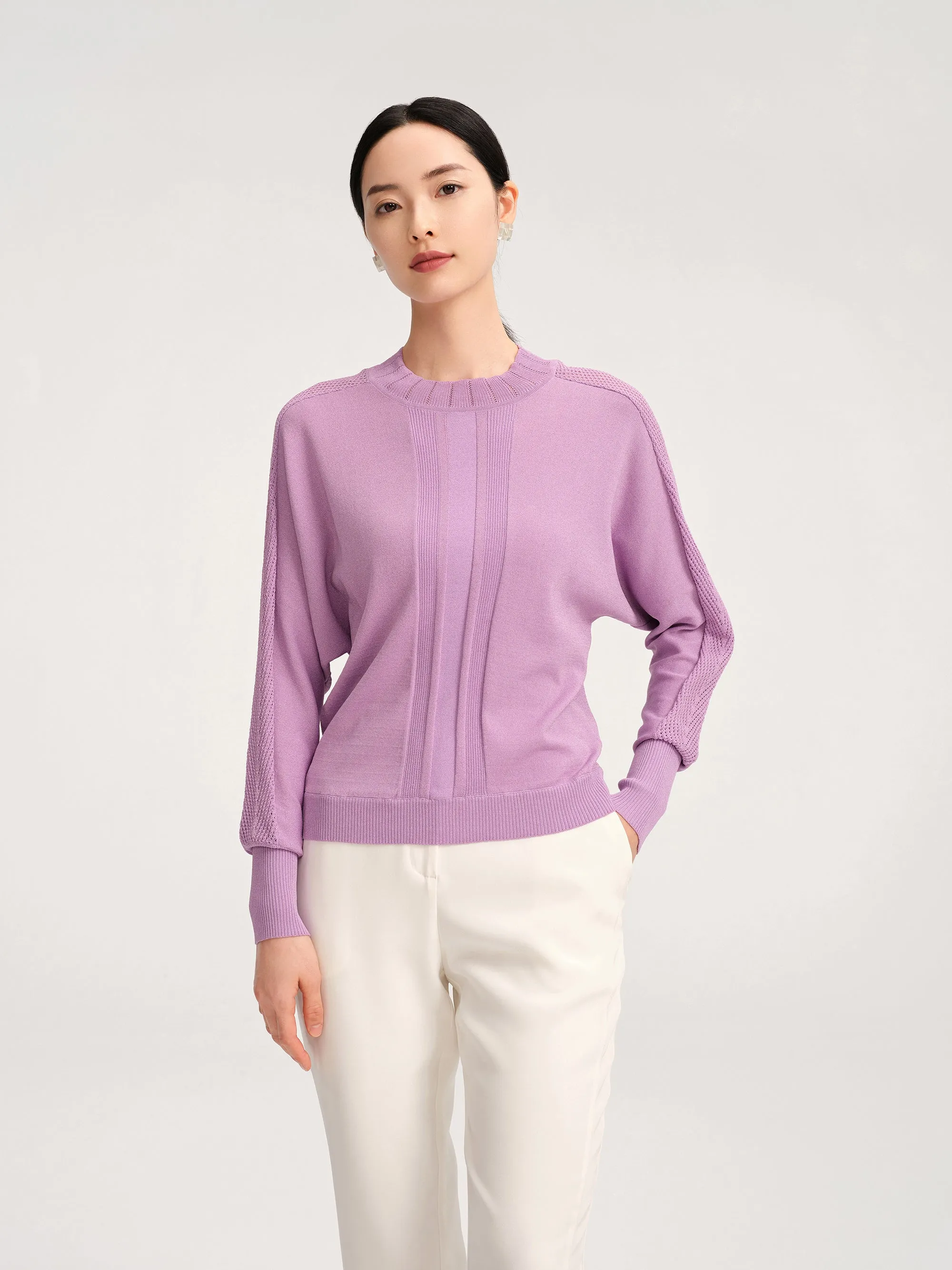 YAYING Elegant Crewneck Knit Sweater