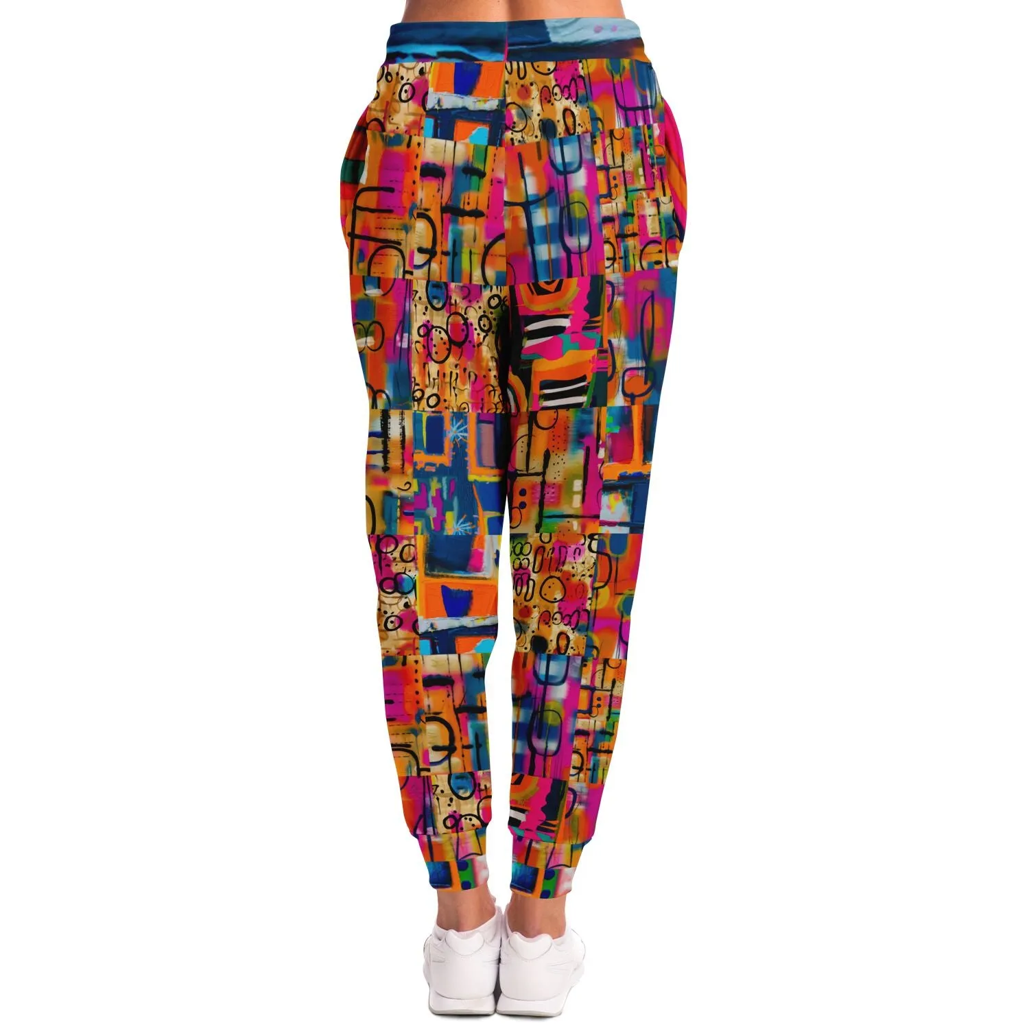 You Got Me Abstract Leopard Graffiti Eco-Poly Unisex Joggers